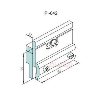 Zacisk kompletny mocowania mechanicznego PROMECAM (Amada) PI-042