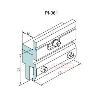 Zacisk kompletny mocowania mechanicznego PROMECAM (Amada) PI-061